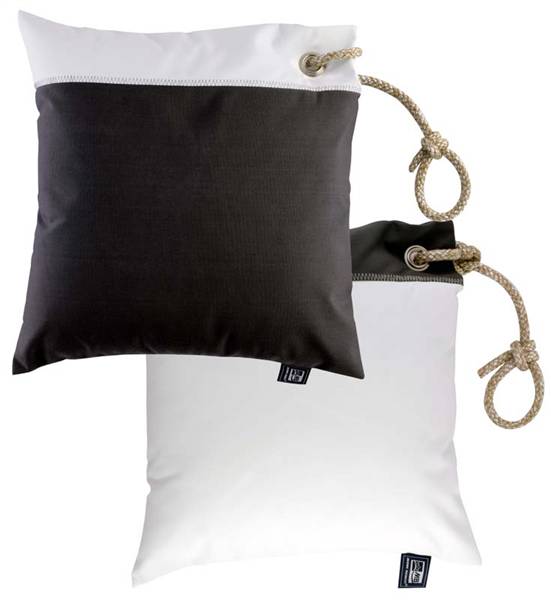 SET CUSCINI GRIGIO SCURO/BIANCO CM.40X40