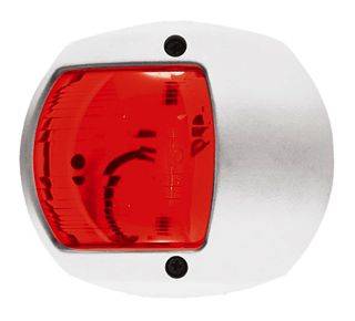 LUCE ROSSA 24V PLAST.BIANCA