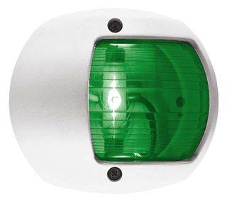 LUCE VERDE 12V PLAST.BIANCA