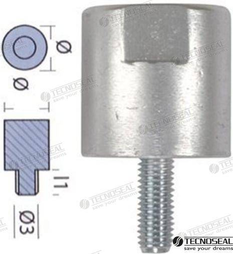 ANODO YANMAR BARRA MOTORE